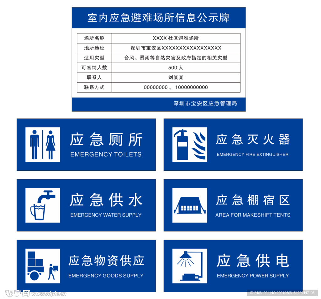 应急避难场所标识