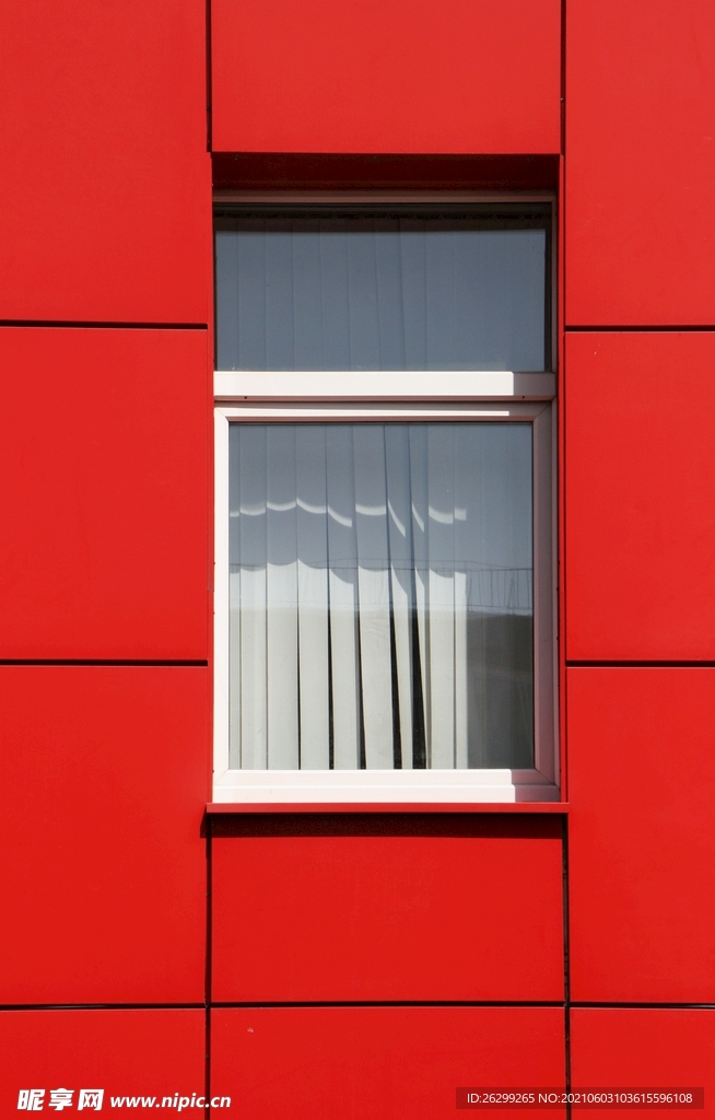 红色创意门窗背景