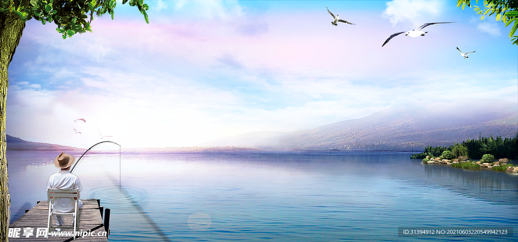 蓝色背景