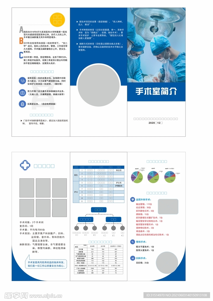 手术室宣传三折页