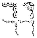 边角花纹