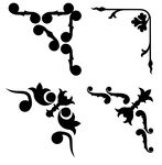 边角花纹
