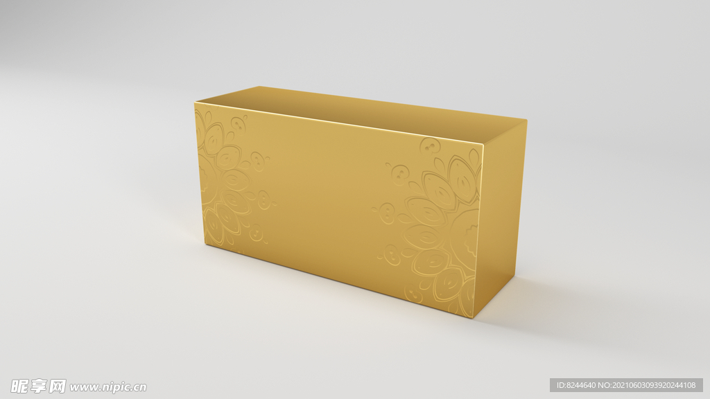 金色包装盒样机
