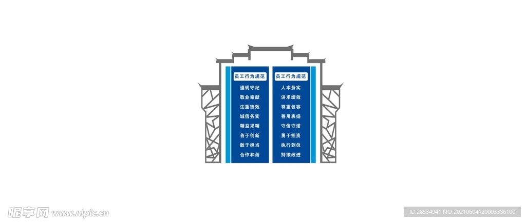 行为规范形象墙