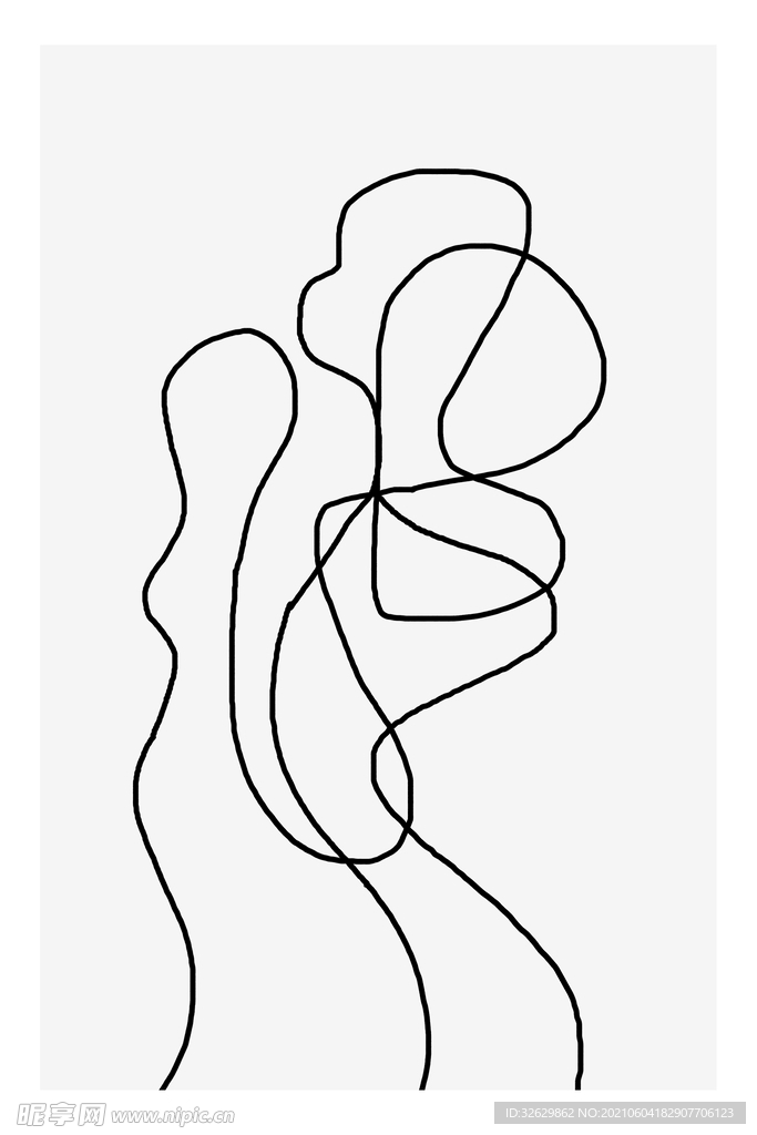 装饰画抽象人物
