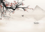 中国风山水画美景