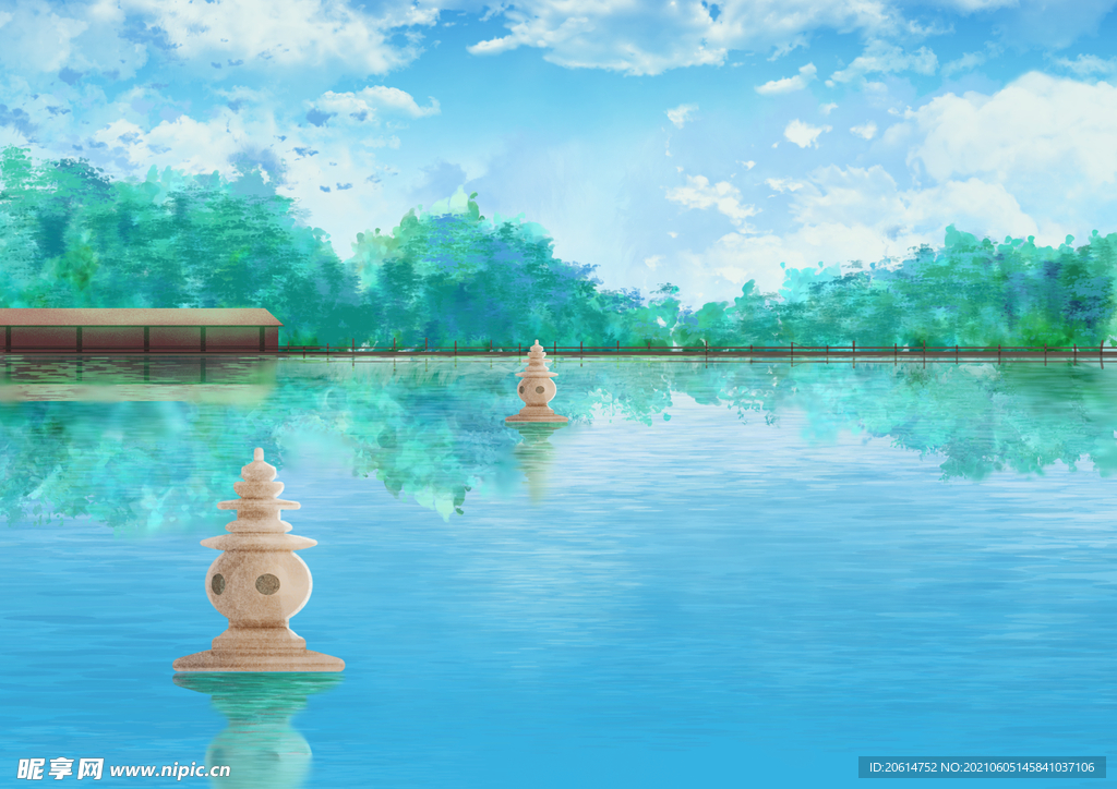 美丽的西湖风景