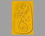 CAD浮雕装饰画立体模型