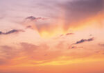 天空中的晚霞夕阳美景