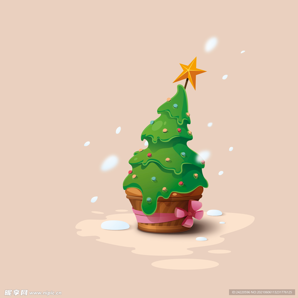 卡通圣诞树