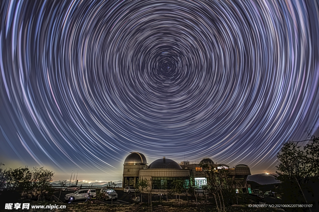 天空极光风景