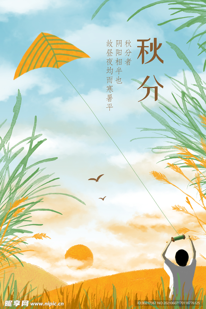 二十四节气 插画海报