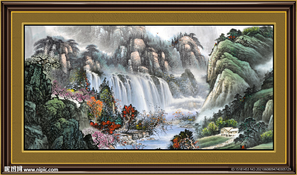 办公室山水画 