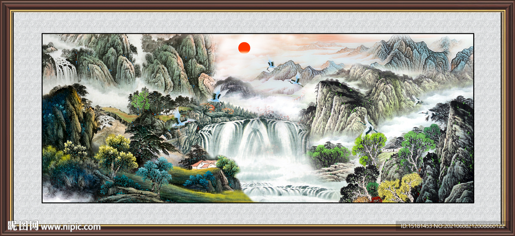 装饰山水画