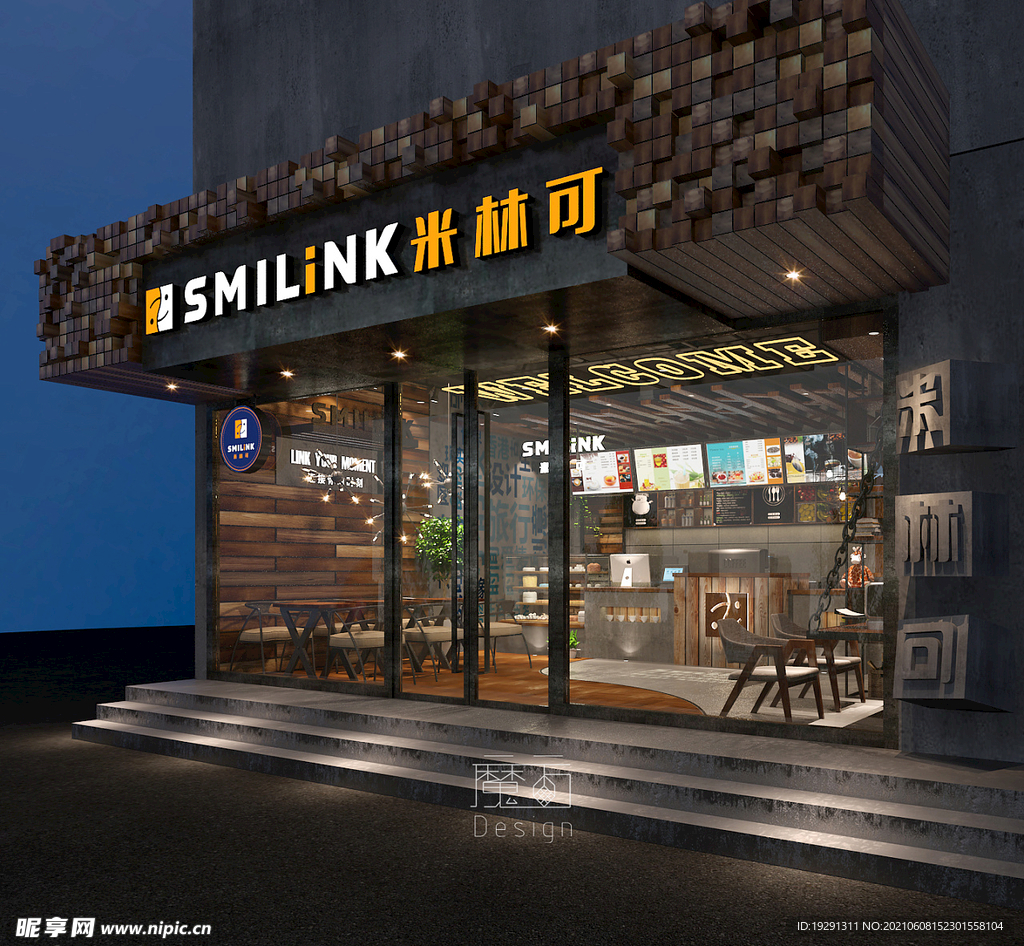 门头店招效果图