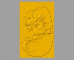 CAD浮雕装饰画立体模型 