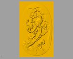 CAD浮雕装饰画立体模型