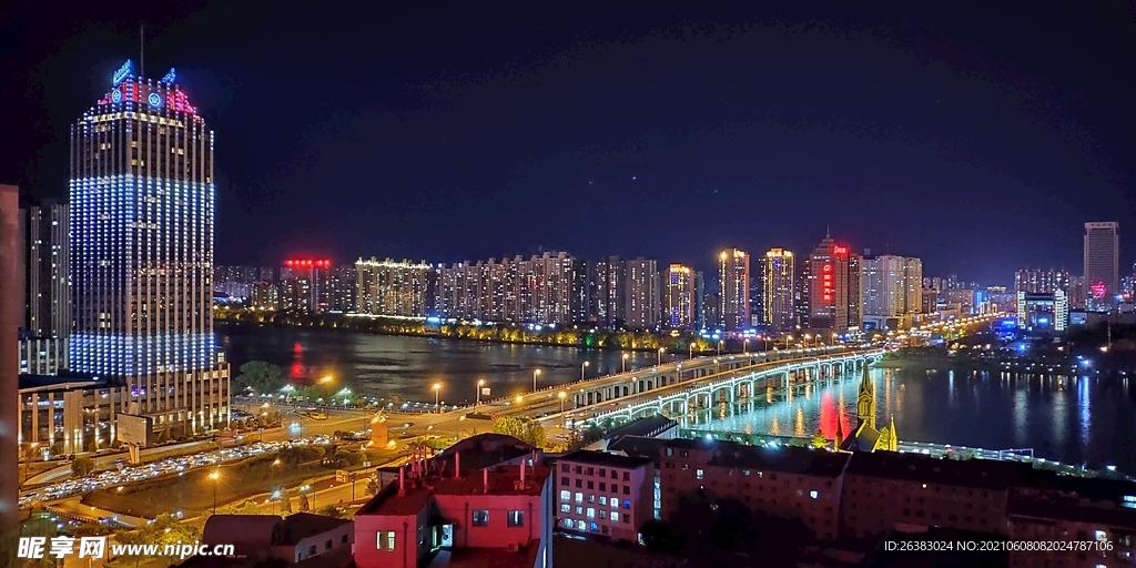 吉林大桥夜景