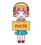 可爱卡通女孩
