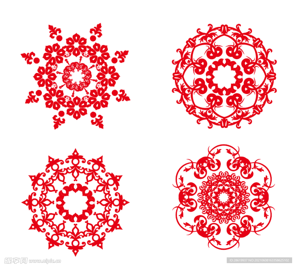 中国风窗花剪纸