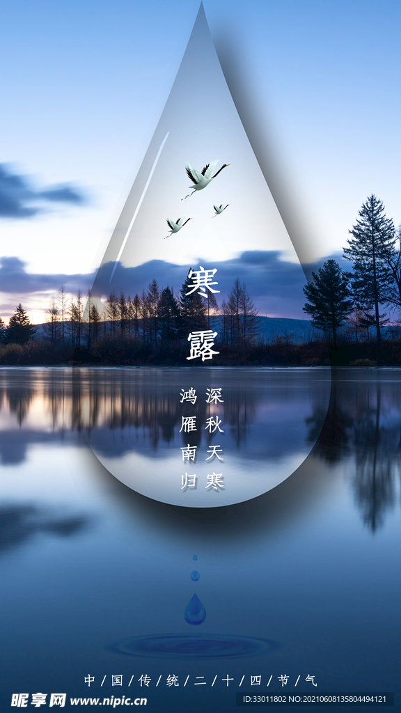 白露节气传统活动海报素材