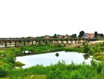 美丽的乡村河道风景