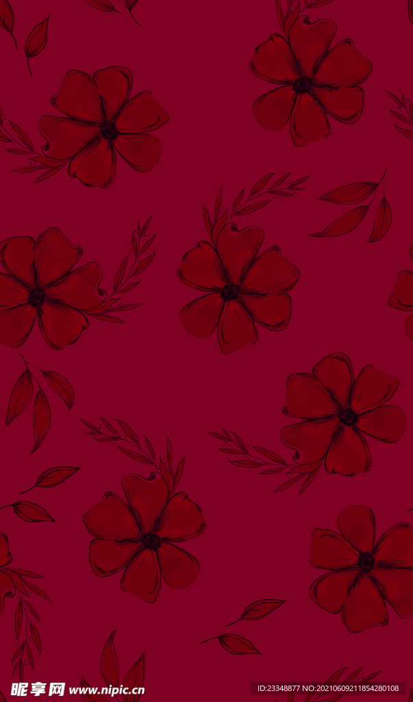 手绘花