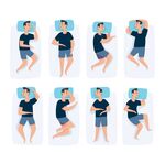 睡眠男子姿势
