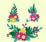 创意花束矢量
