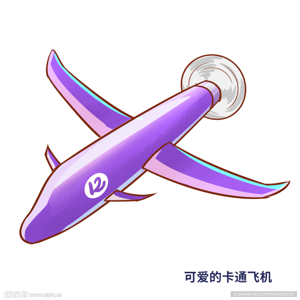 卡通飞机元素