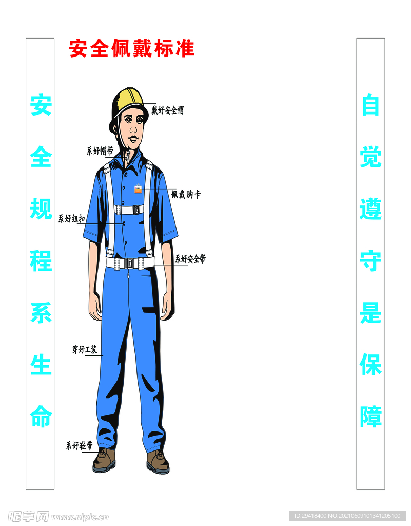 中建七局安全佩戴标准