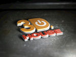 水泥墙上3D立体logo样机