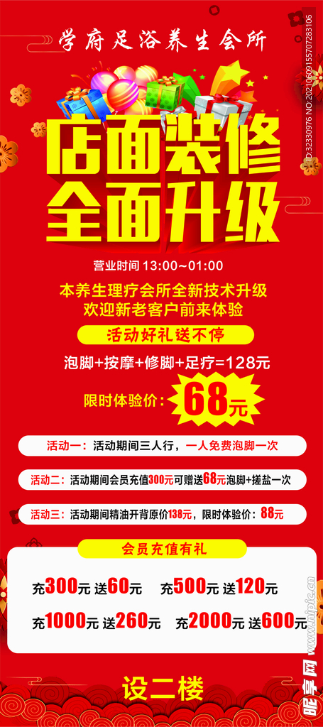 养生会所展架