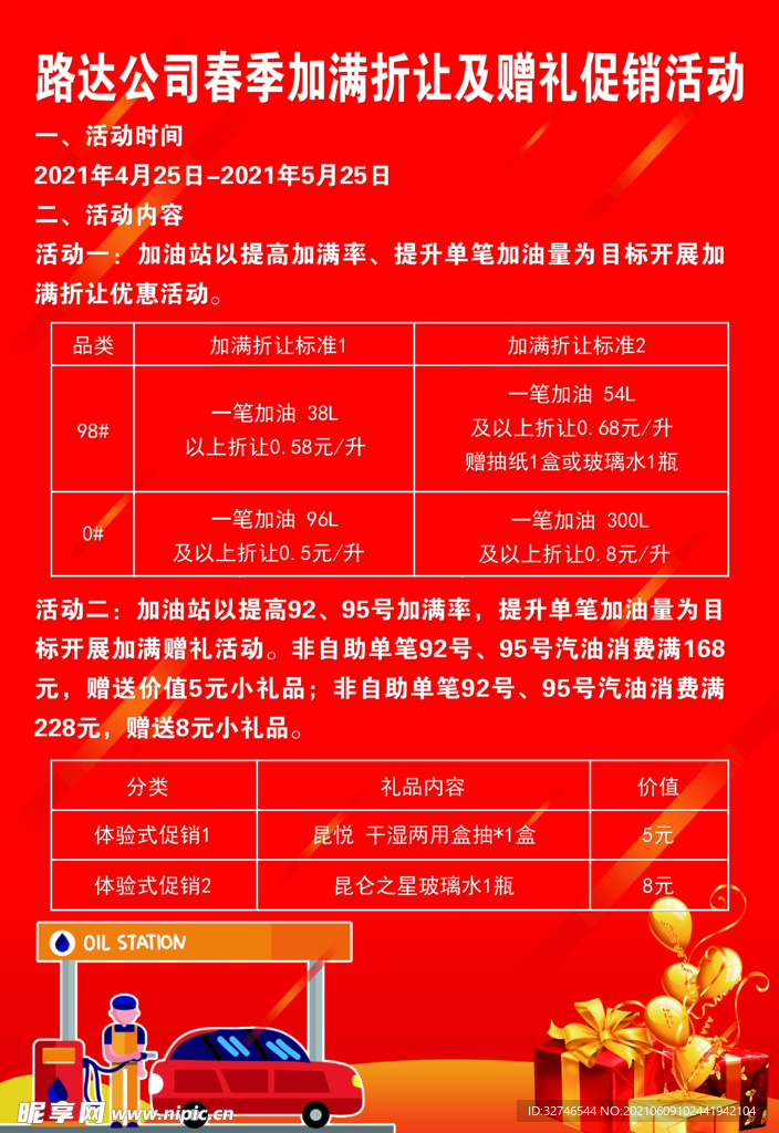 加油站活动