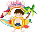 夏天儿童