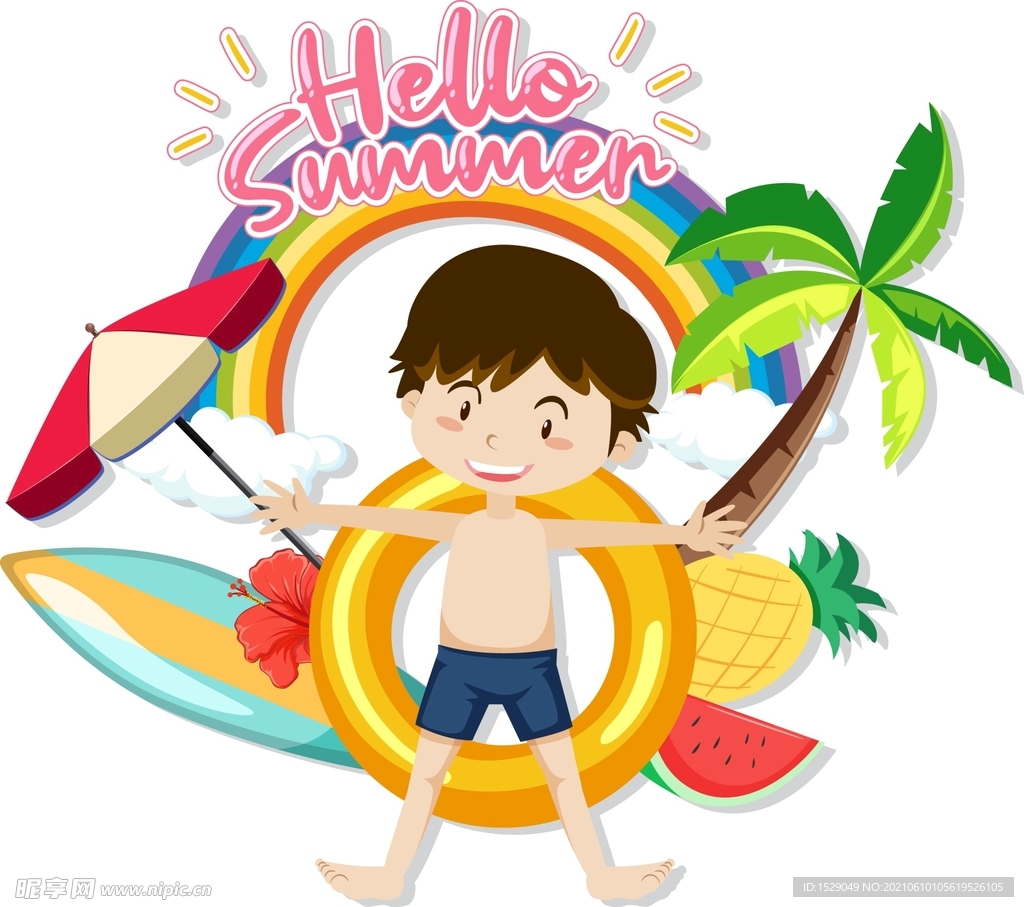 夏天儿童