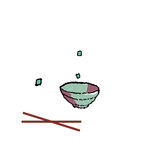 漫画碗筷子
