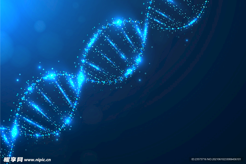 蓝色DNA科技背景
