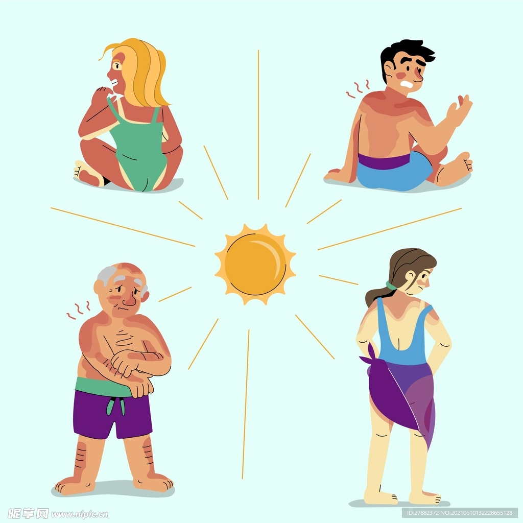 沙滩人物