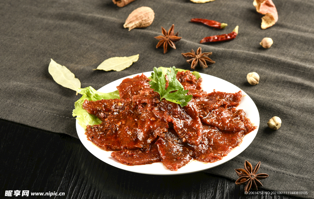 诱人的美食香煎牛肉