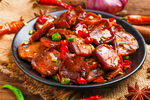 诱人的美食红油豆干