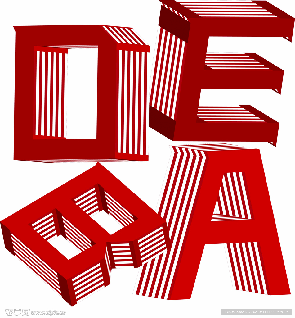 立体字