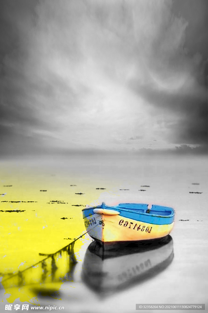 海上小船