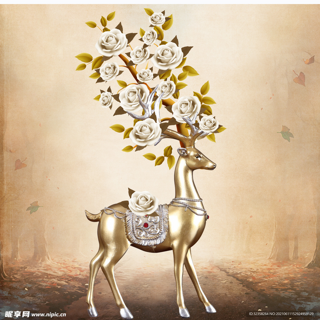 金色麋鹿
