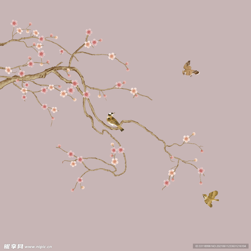 梅花花鸟