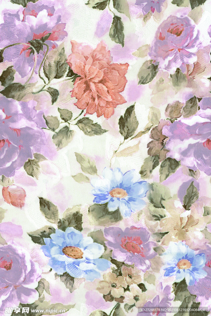 水彩花
