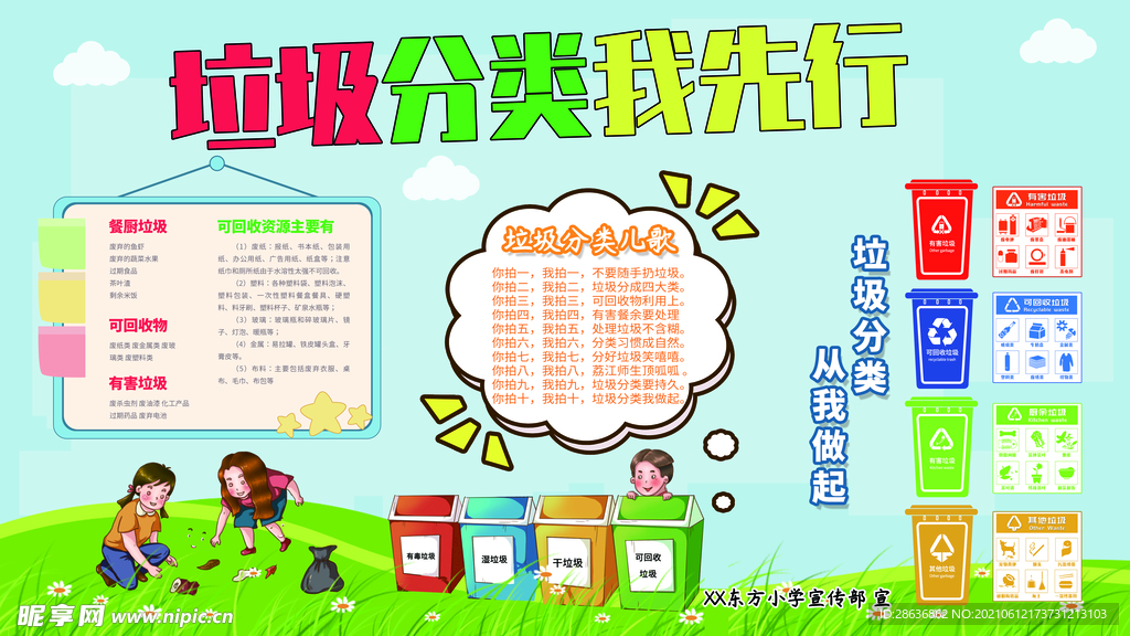 垃圾分类绿色健康