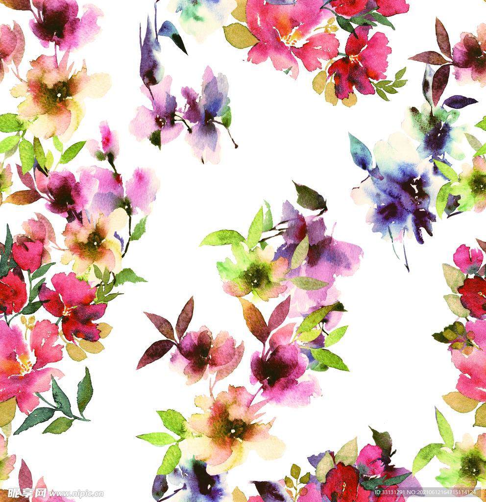 手绘鲜花