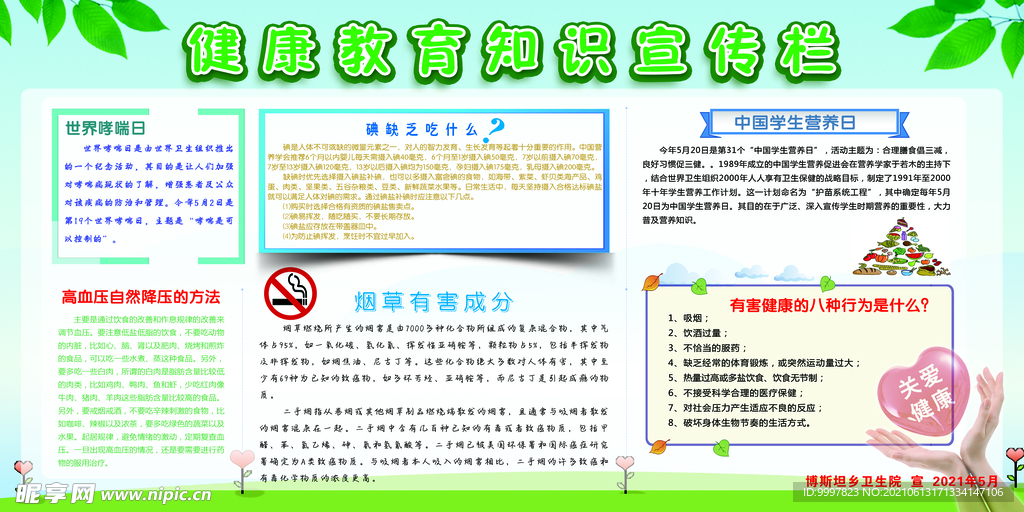 健康教育宣传栏
