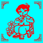 系红领巾剪纸